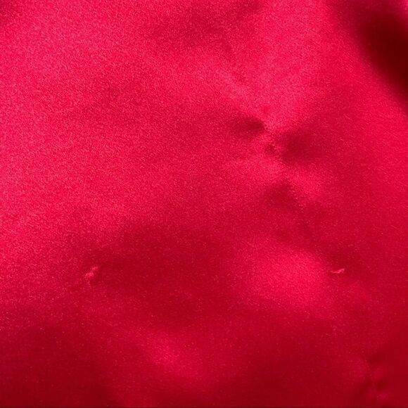 Vintage Victoria’s Secret heart label red satin button down sleep shirt - Picture 8 of 8